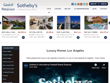 Tablet Screenshot of luxuryhomeslosangeles.com